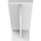 Ekena Millwork Heaton Hidden Support Steel Bracket w/ 20" Support Depth, White Primer 3"W x 24"D x 2"H BKTM03X24X02HEPWH - alternate 10